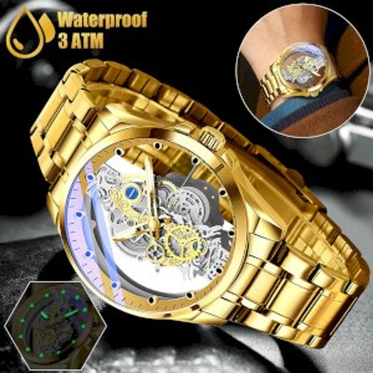 Top Luxury Men Casual Fashion Watch Water Resistant