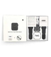 T55 Pro Max Smart Watch with Airpods - Black