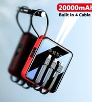 20000 MAH Power bank with LED Display and All in One Cable set